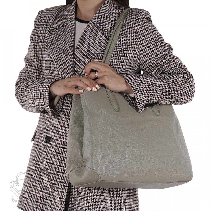 Сумка женская 575667 gray green Velina Fabbiano-Safenta/30