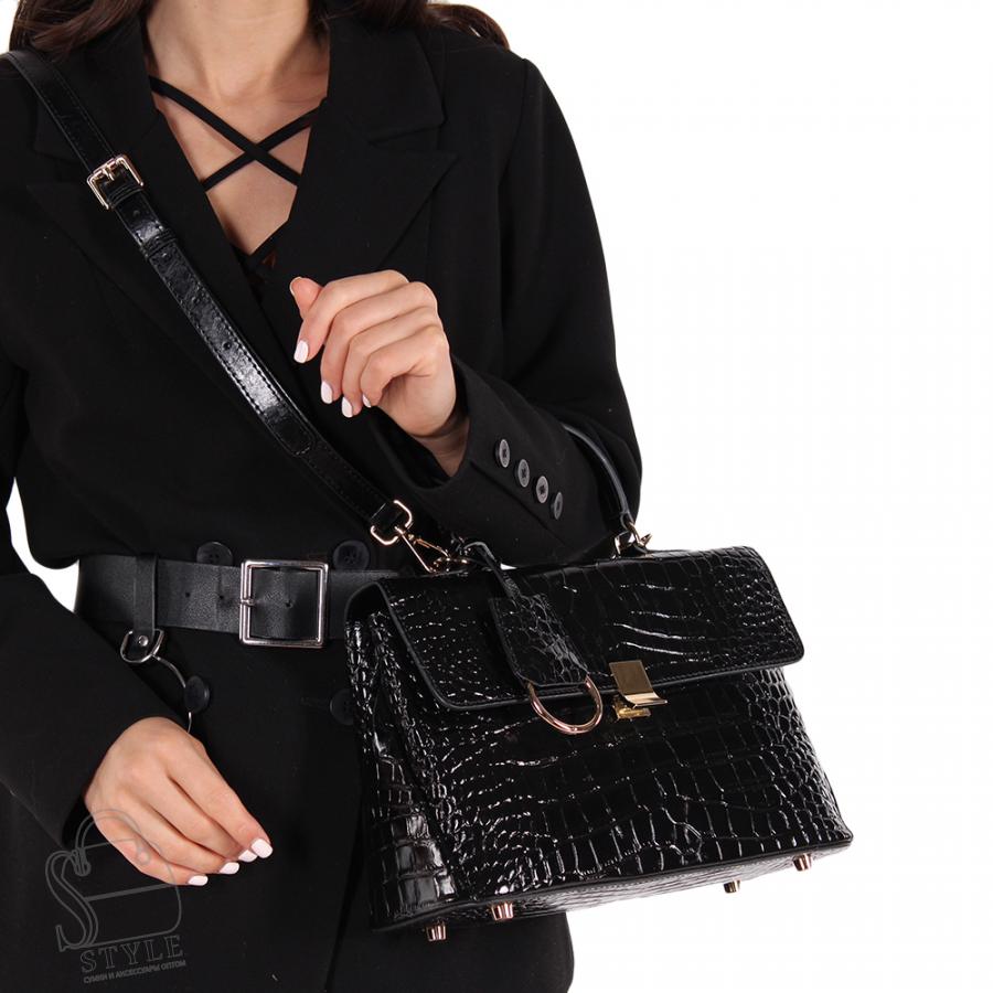 Сумка женская кожаная 9038VG black Vitelli Grassi/30