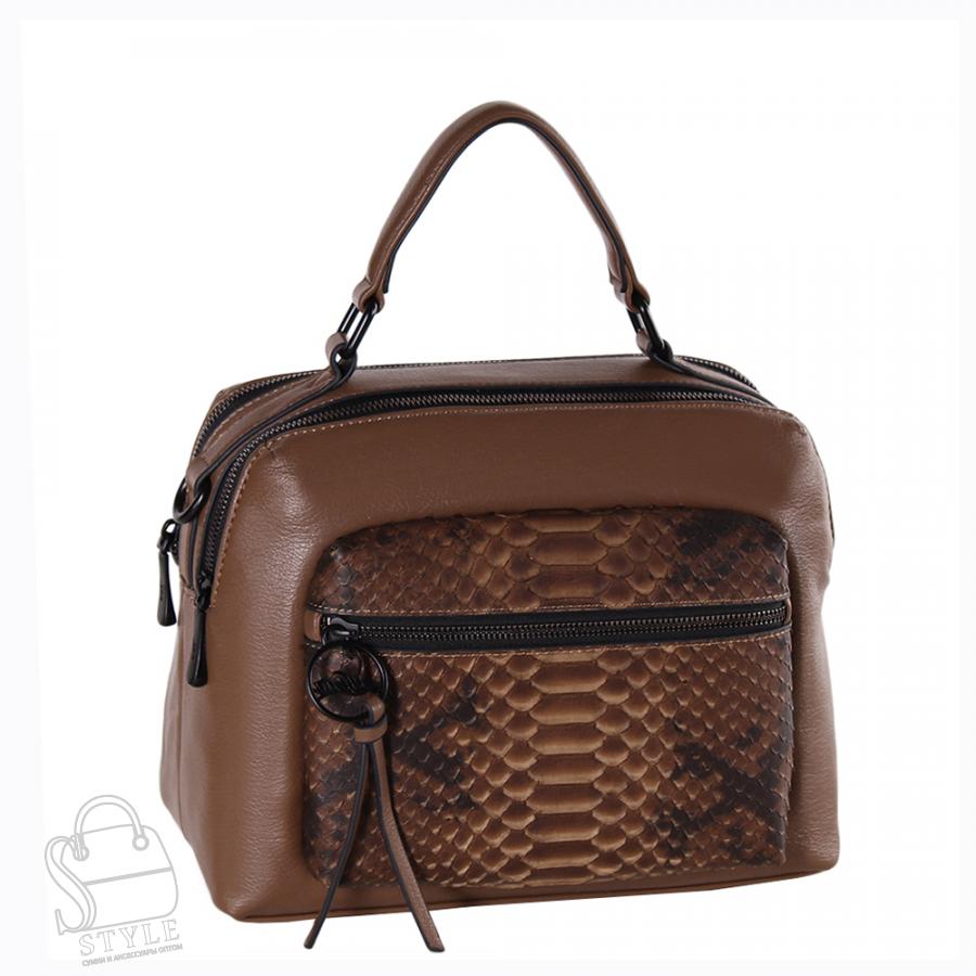 Сумка женская 593473 brown Velina Fabbiano-Safenta/50