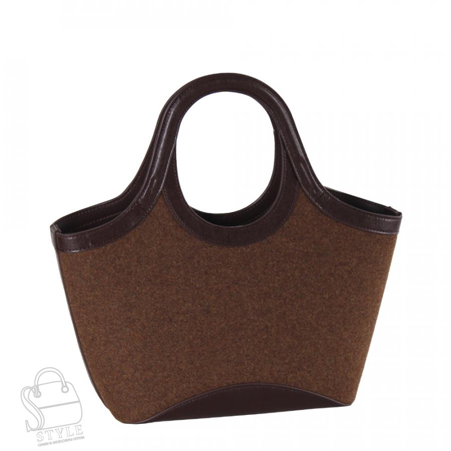 Сумка женская кожаная 56082BD brown Baidou/30