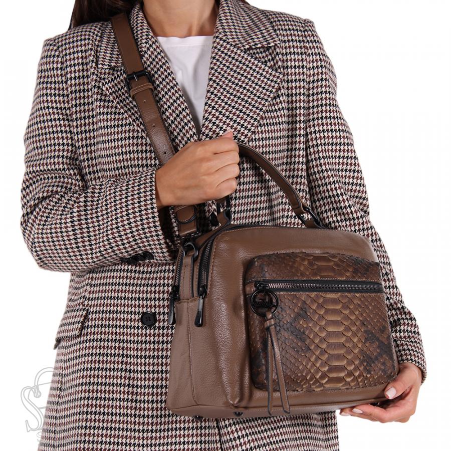 Сумка женская 593473 brown Velina Fabbiano-Safenta/50