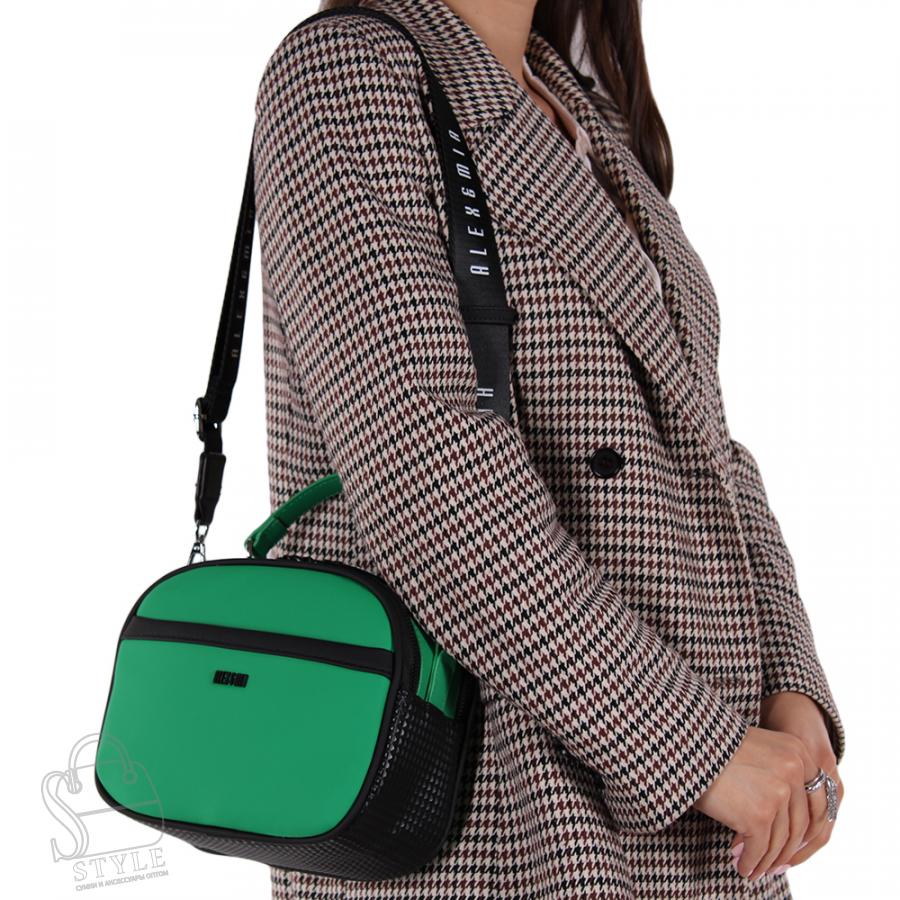 Сумка женская 9087CD green Alex&Mia/50