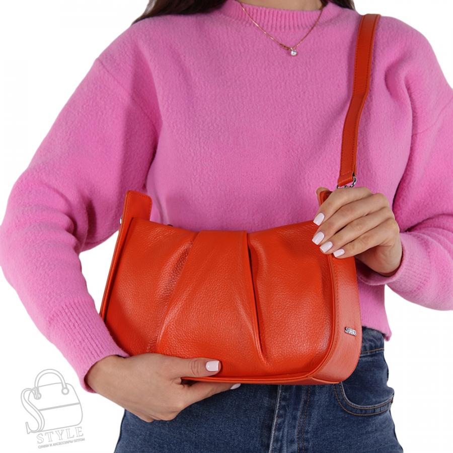 Сумка женская кожаная 98086 orange Velina Fabbianno-Safenta/30