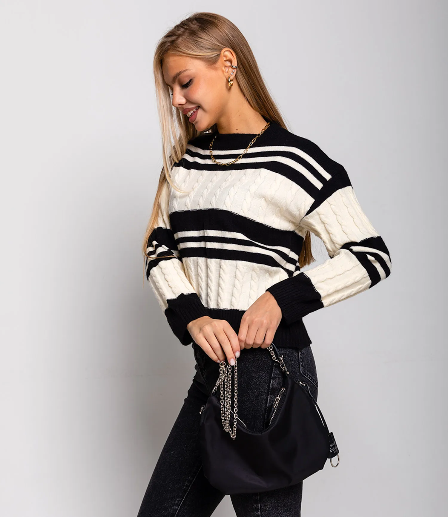 ст. цена900руб.! Джемпер #КТ288 (2), чёрный