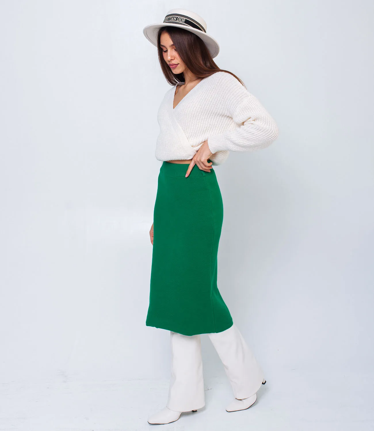 ст. цена870руб.! Юбка #КТ6801, зелёный