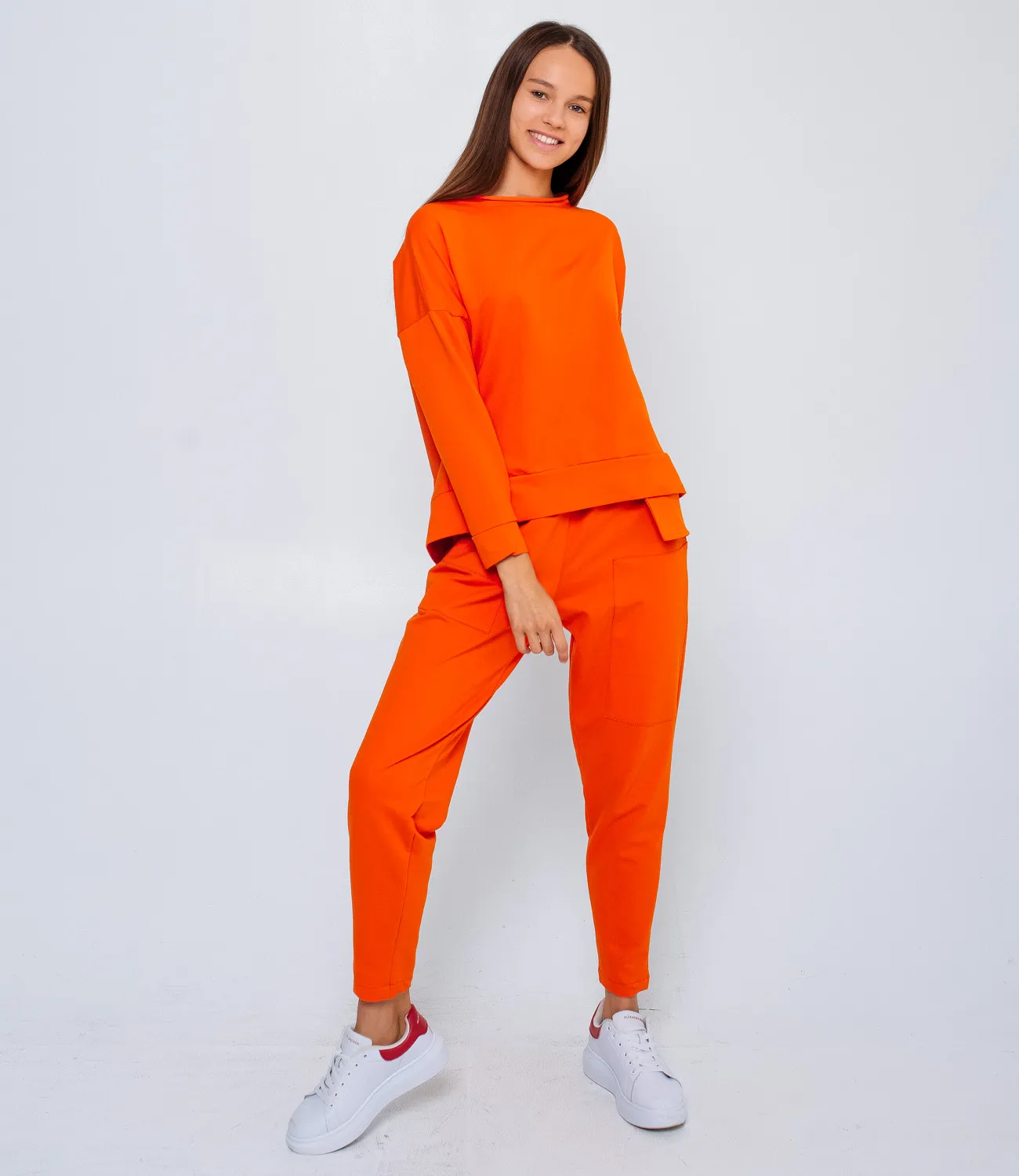 ст. цена1680руб.! Спортивный костюм #БШ1328, оранжевый