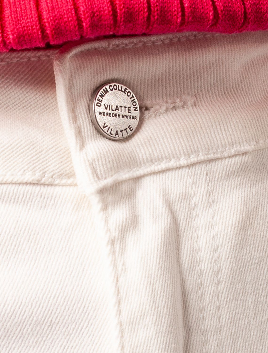 Ст.цена 2250р Укороченные джинсы из эластичного денима D54.266 белый