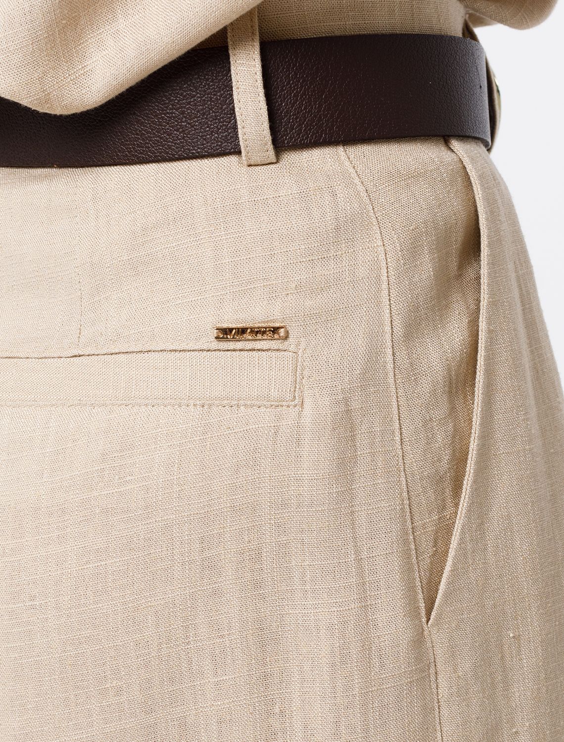 Ст.цена 2790р Шорты изо льна с вискозой D28.052 бежевый