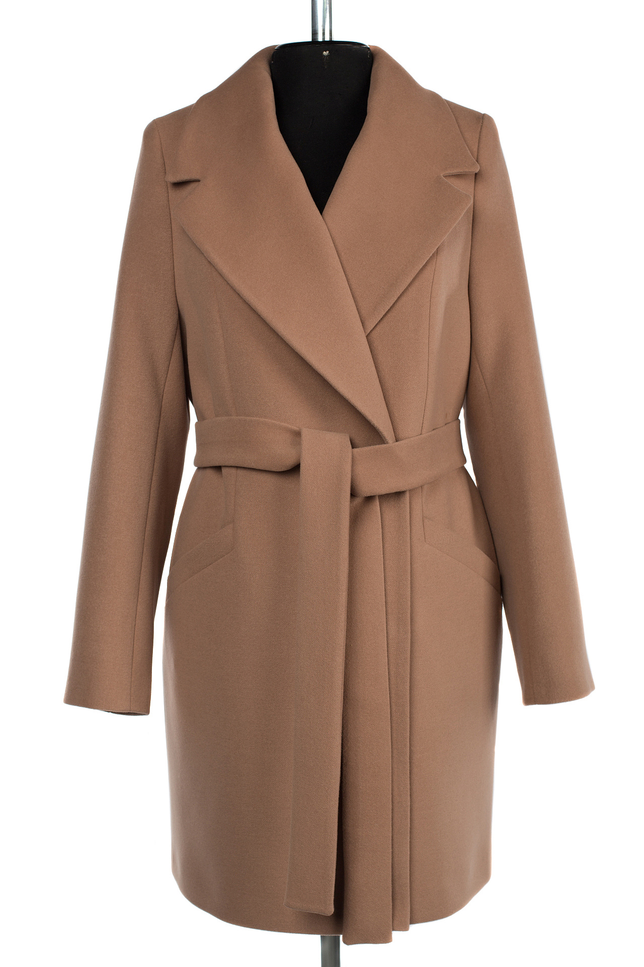 01-10316 Пальто женское демисезонное (пояс)