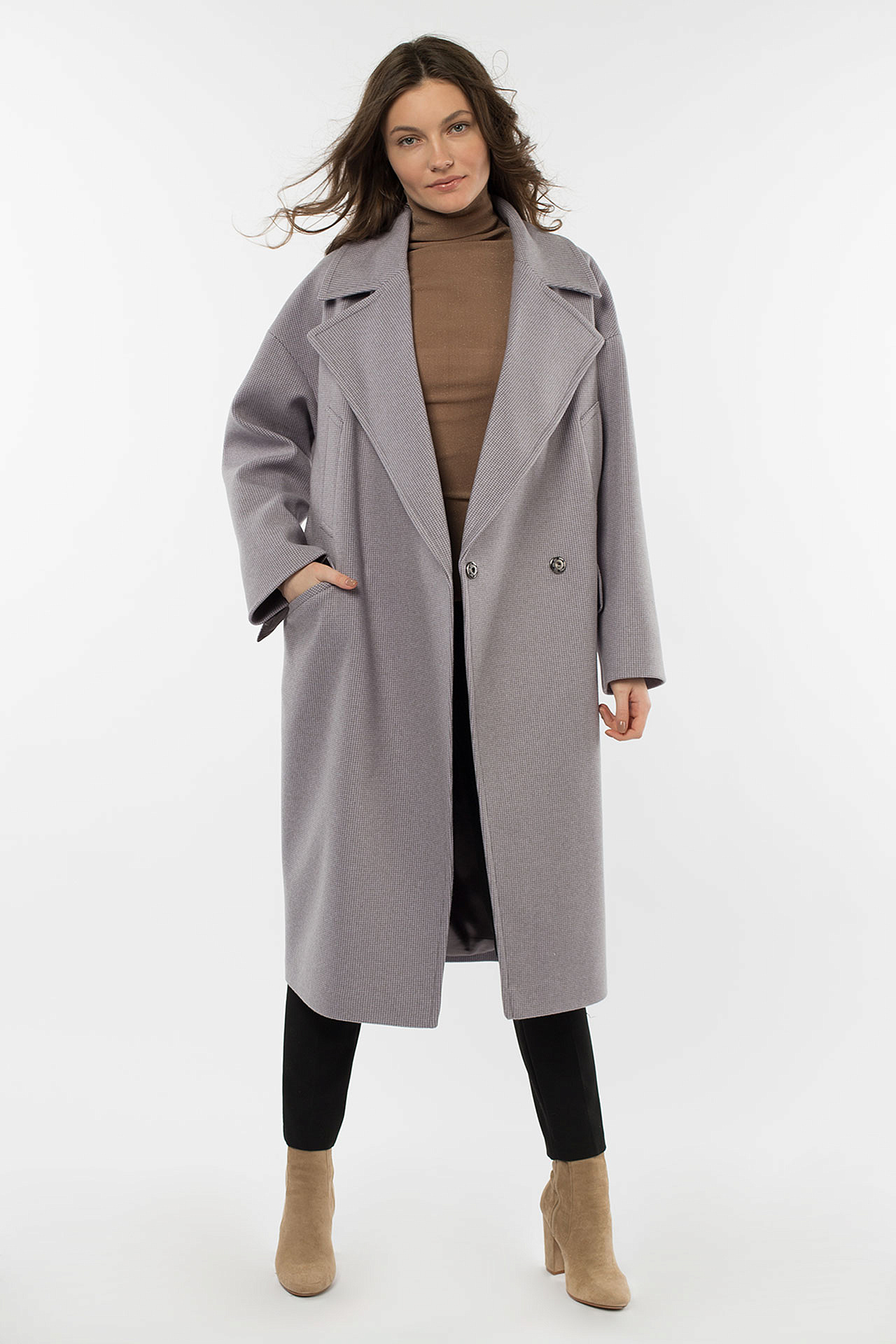 01-10416 Пальто женское демисезонное