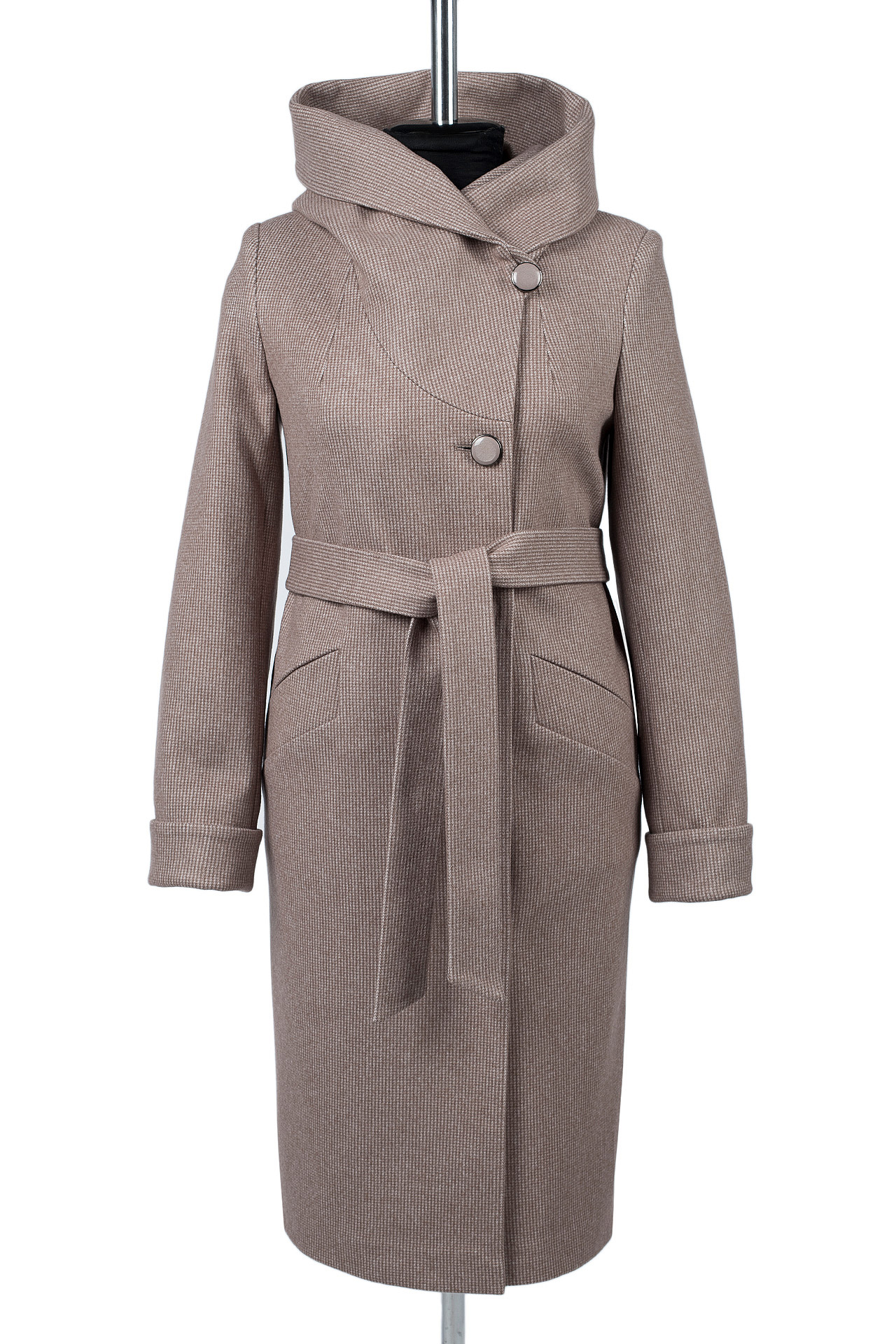 01-12256 Пальто женское демисезонное (пояс)