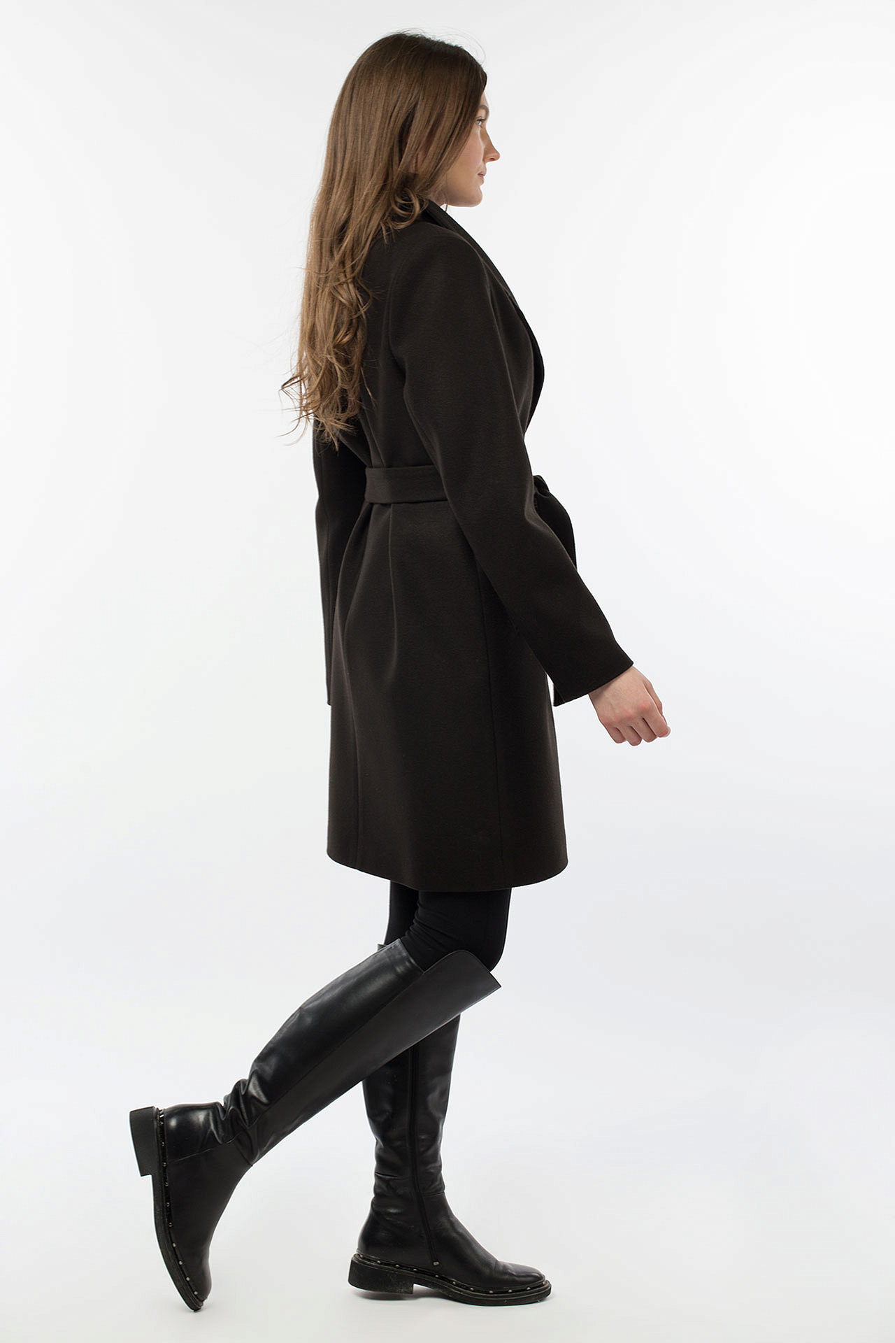 01-10540 Пальто женское демисезонное (пояс)