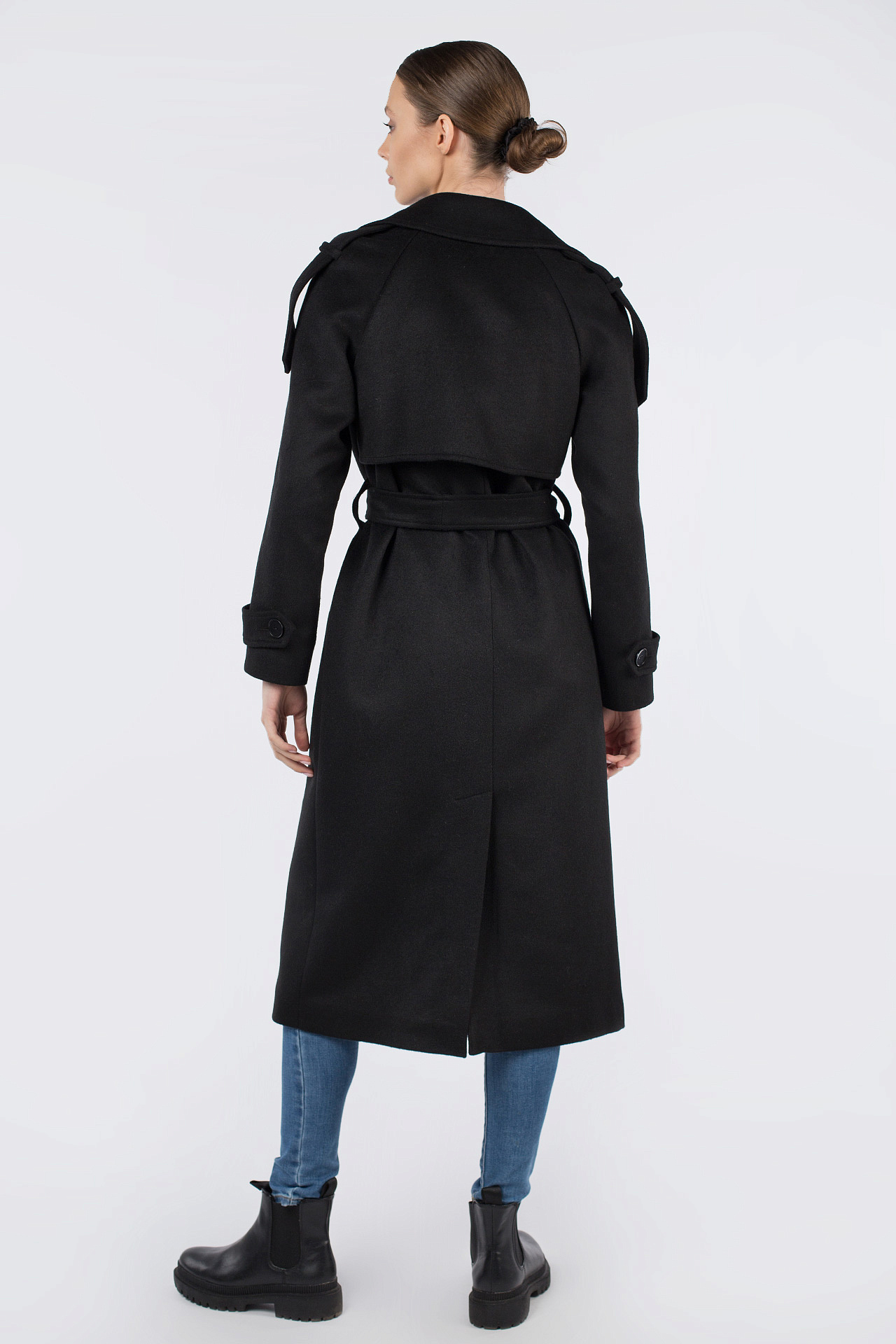01-11367 Пальто женское демисезонное (пояс)