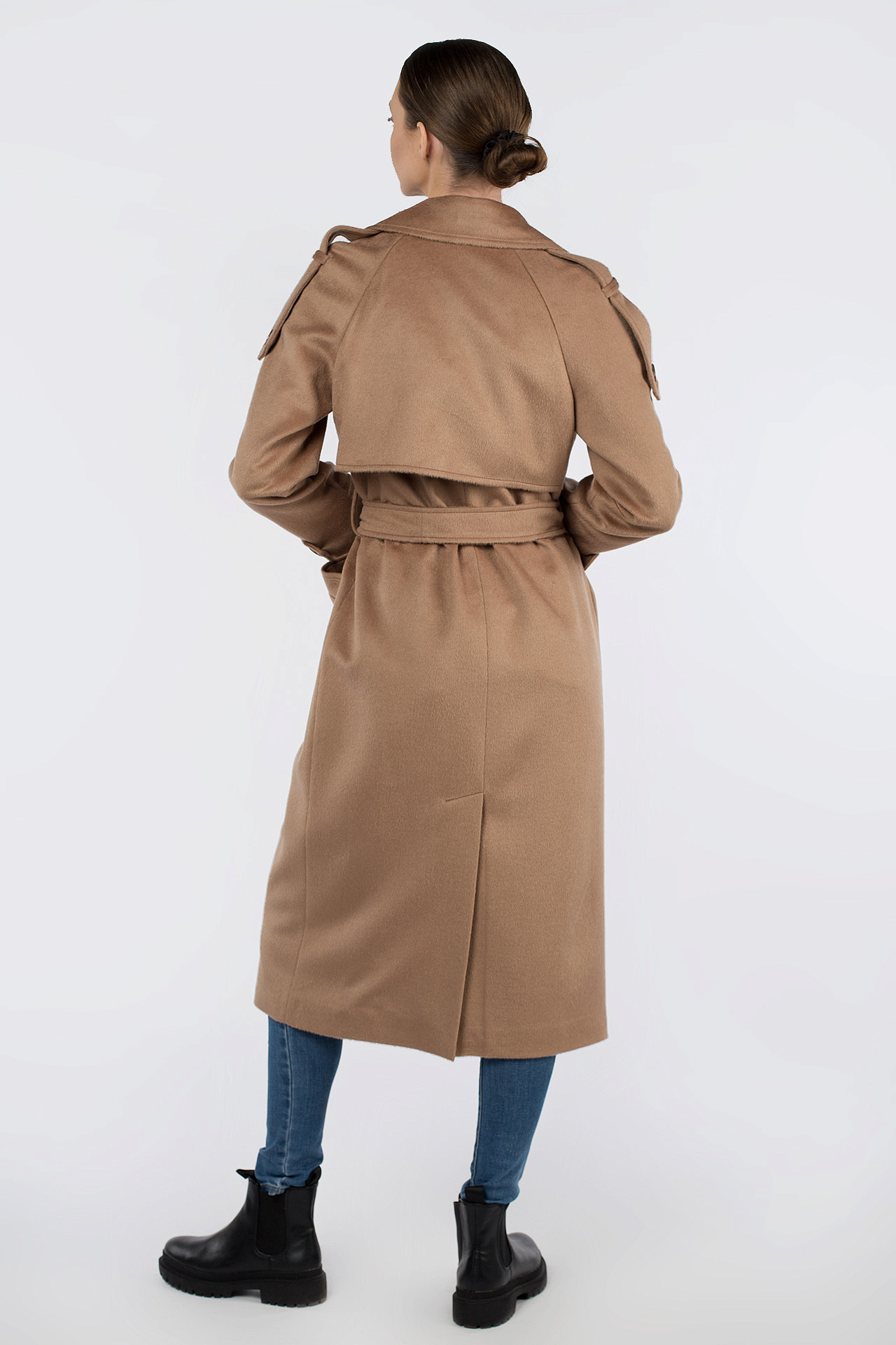 01-11364 Пальто женское демисезонное (пояс)