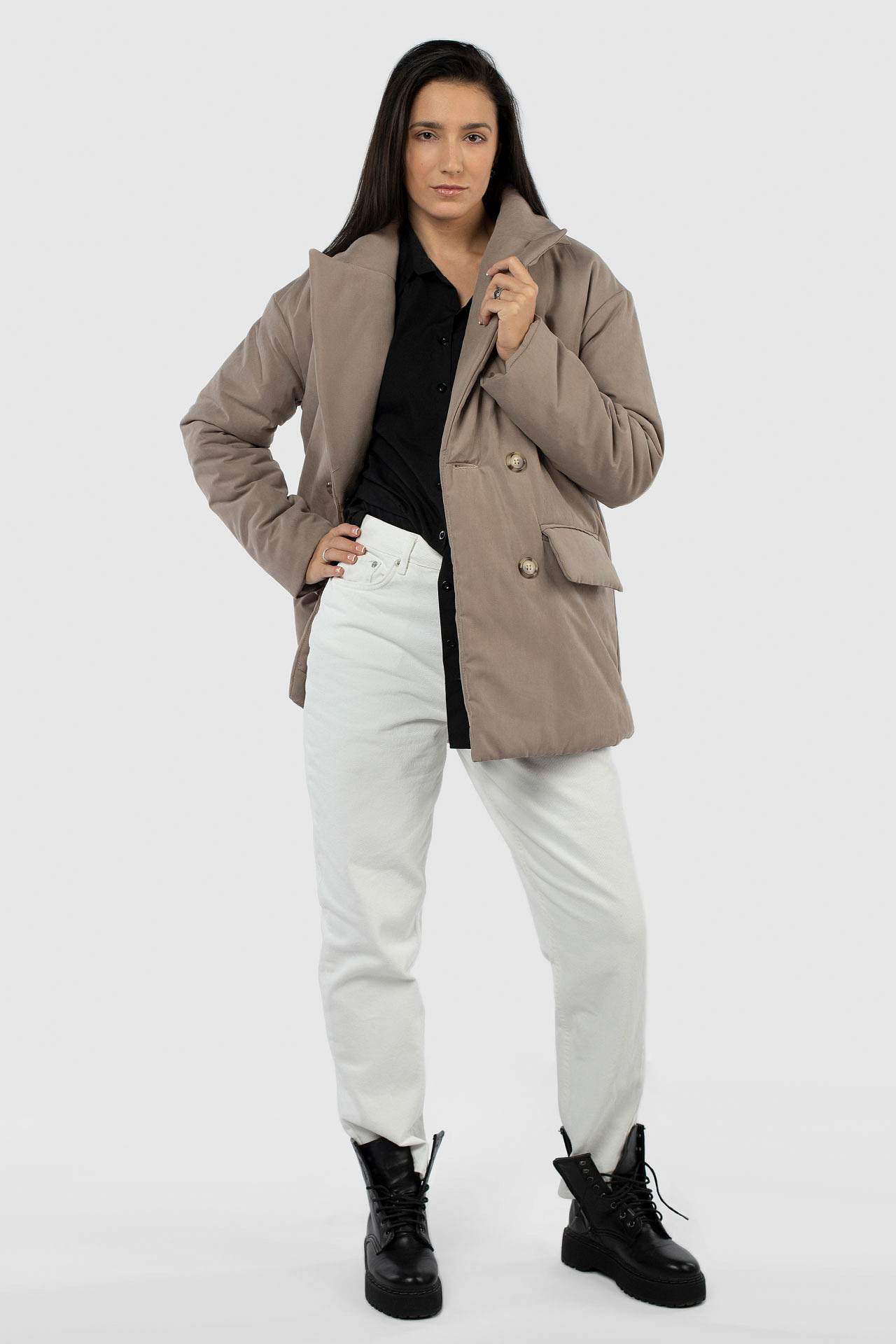 05-2121 Куртка женская зимняя (пояс)