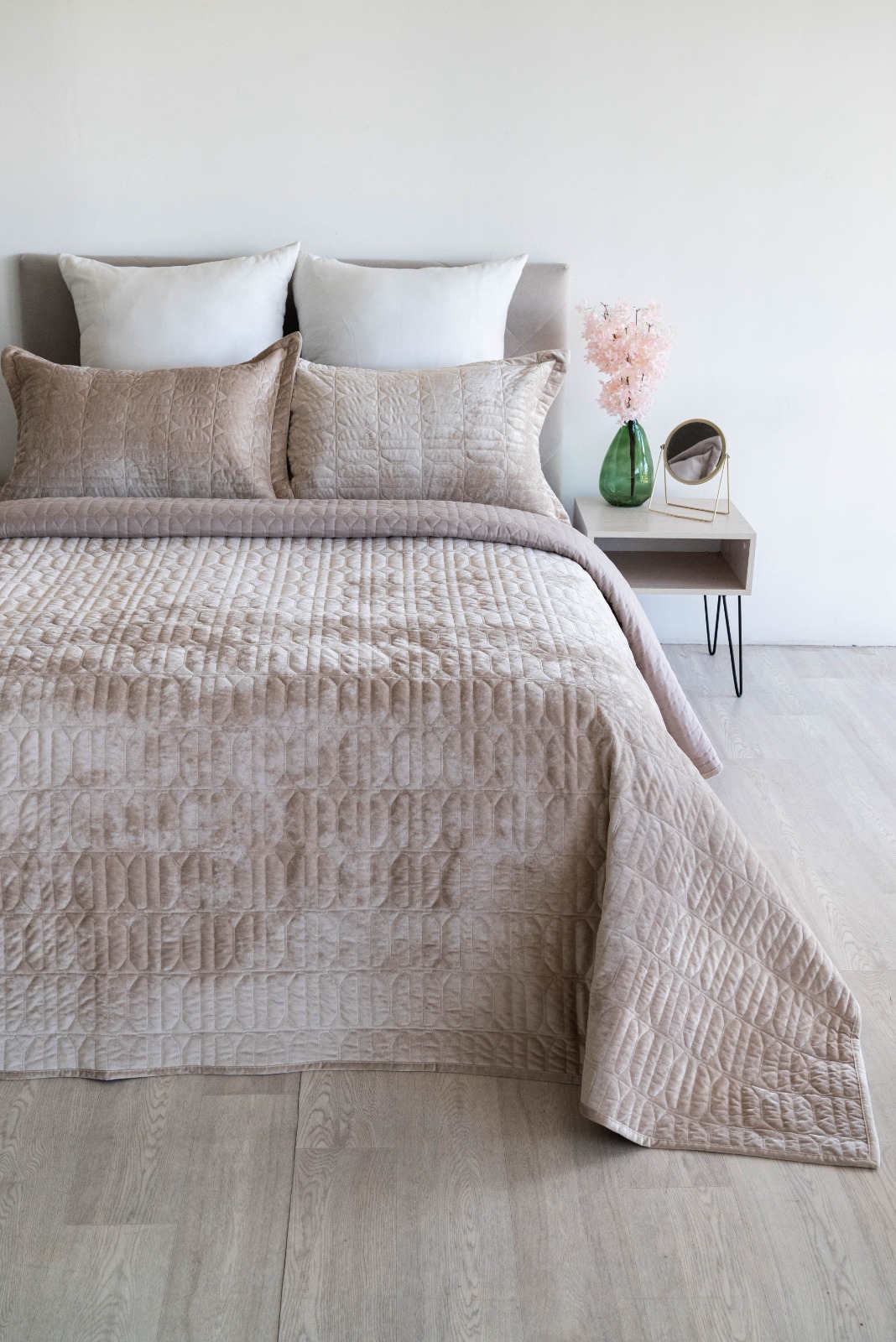 Покрывало ультрастеп Style с наволочками 50*70-2шт п/э Марианна, 04, бежевый