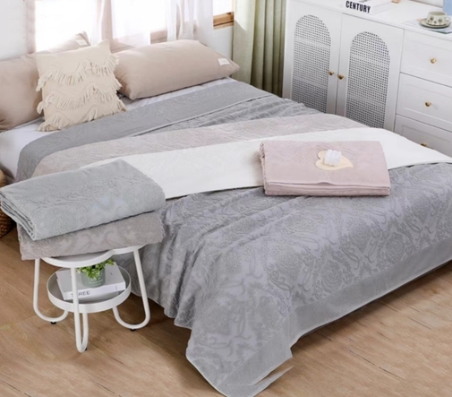 Покрывало махровое 22..449 7Я, 2208449, кремовый