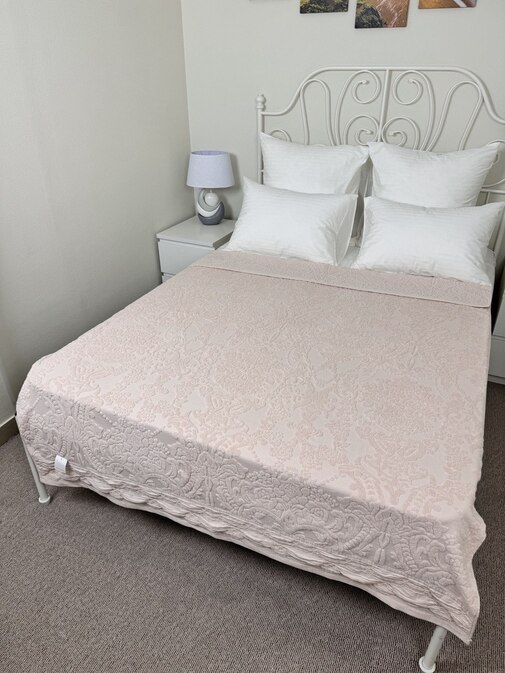 Покрывало махровое 22..421 7Я, 2208421, персиковый