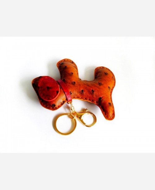 Брелок с карабином кожзам