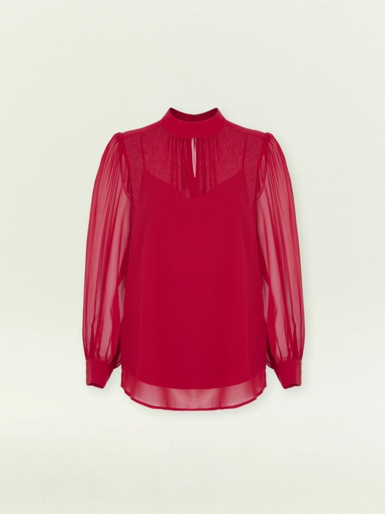 Блузка из шифона ,
100% полиэстер ,