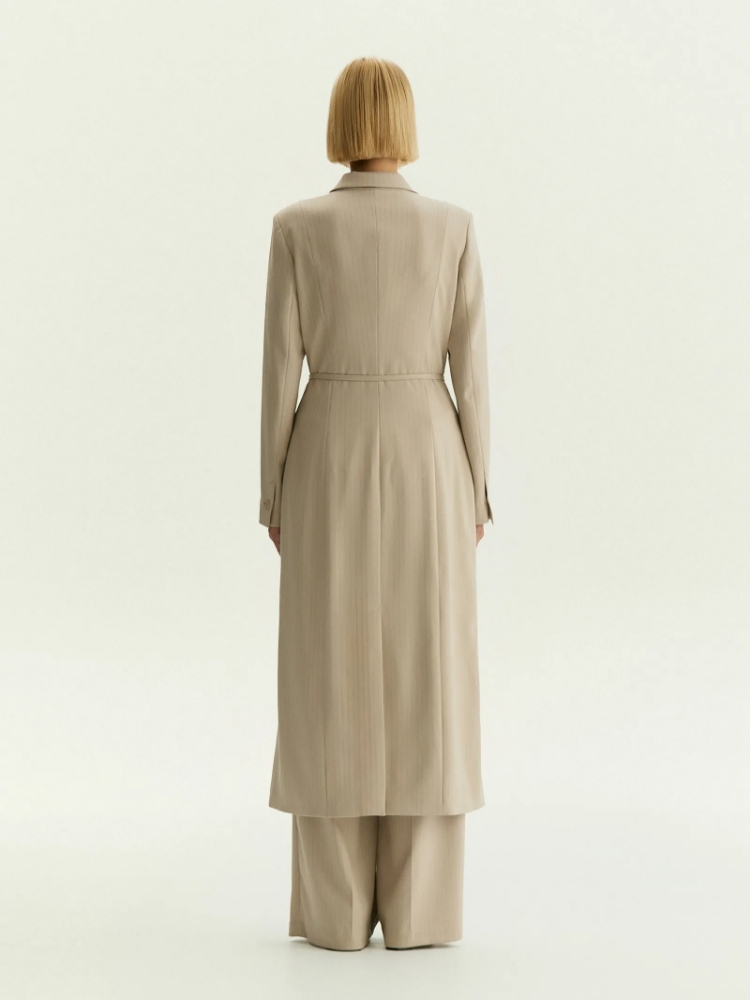 Жакет-платье макси в полоску ,
63% полиэстер, 35% вискоза, 2% эластан ,