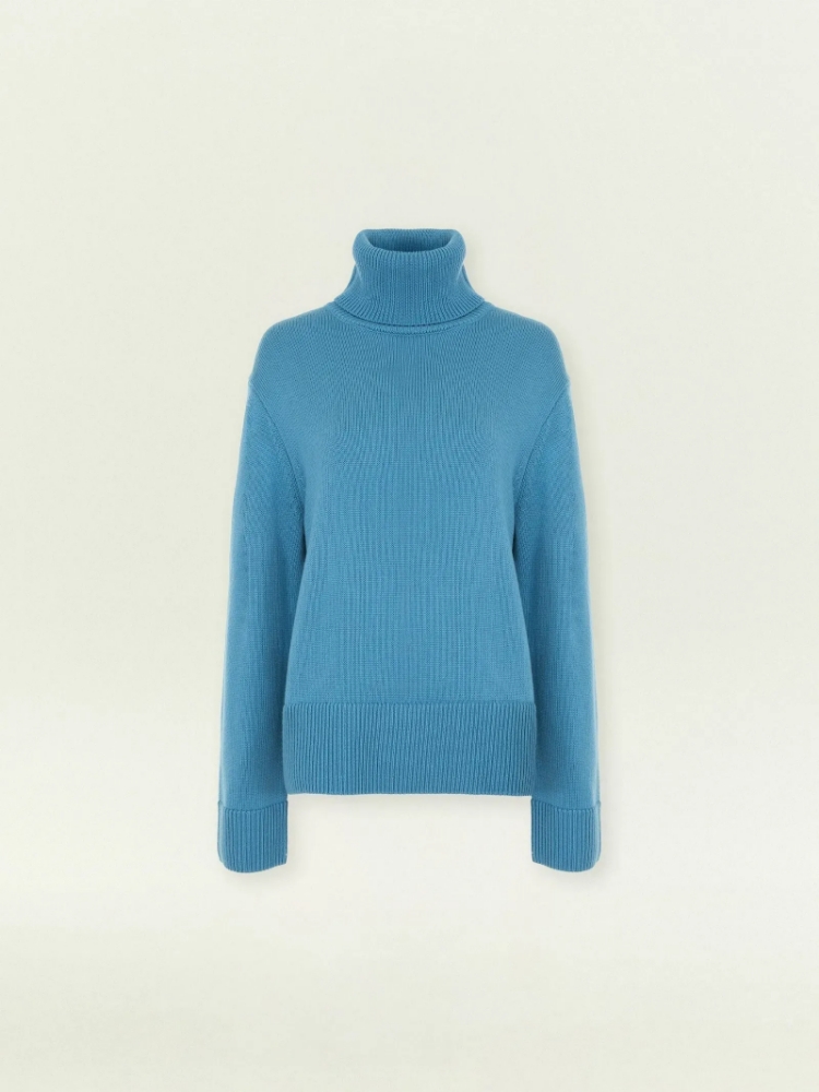 Свитер с высоким воротником из смесовой шерсти ,
40% полиэстер, 20% шерсть, 20% нейлон, 20% акрил ,