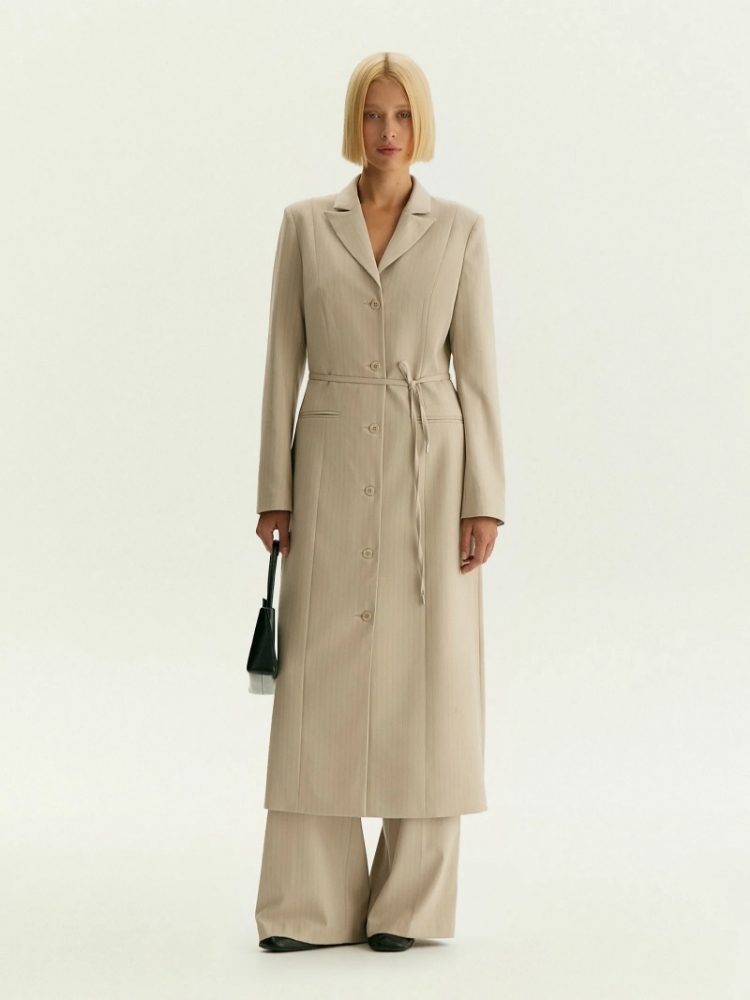 Жакет-платье макси в полоску ,
63% полиэстер, 35% вискоза, 2% эластан ,