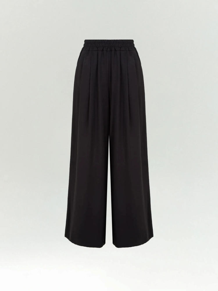 Брюки широкого кроя из вискозы ,
93% вискоза, 7% полиэстер ,