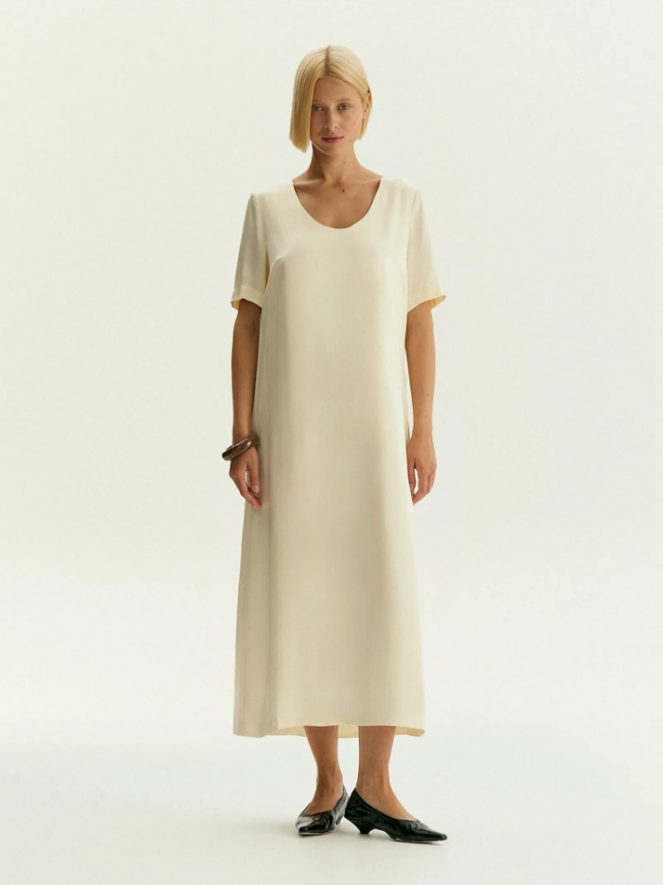 Платье миди из 100% вискозы ,
100% вискоза ,