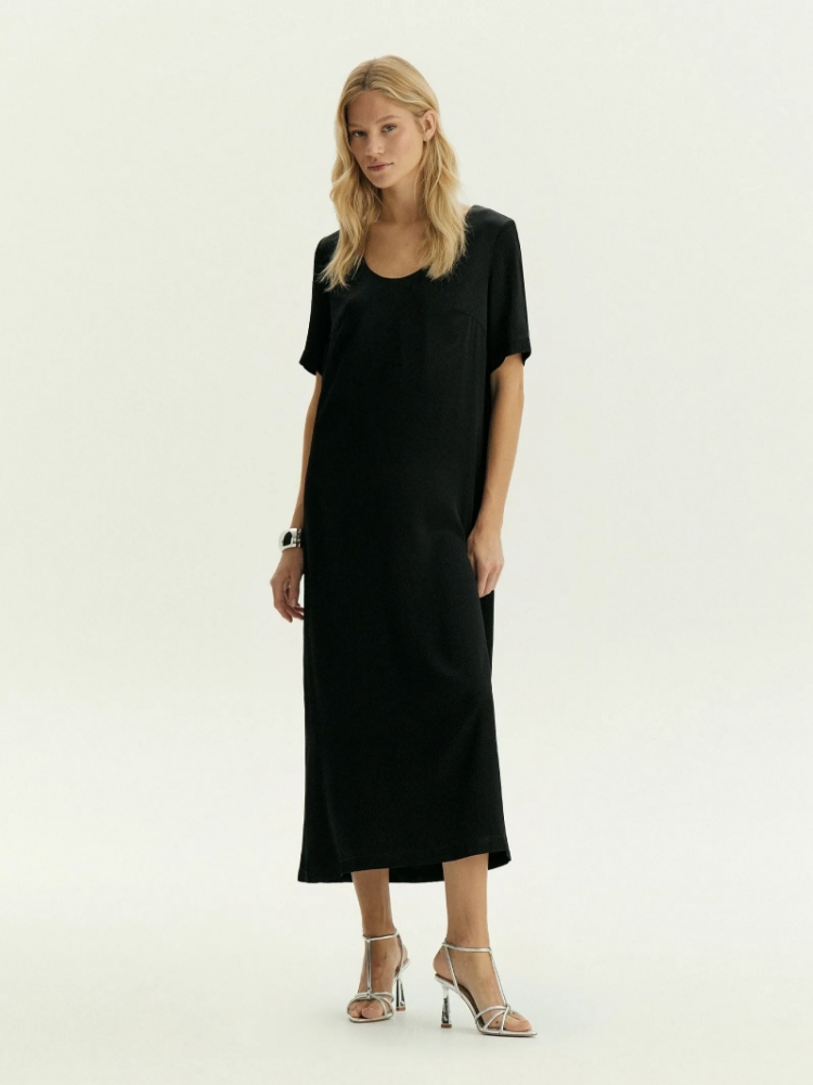 Платье миди из 100% вискозы ,
100% вискоза ,