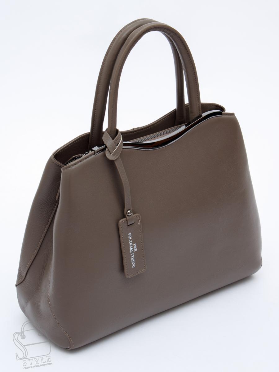 Сумка женская кожаная 9844Y d.apricot Polina&Eiterou