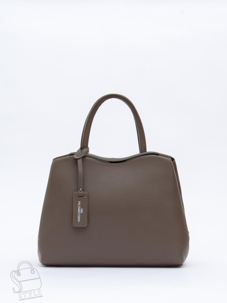 Сумка женская кожаная 9844Y d.apricot Polina&Eiterou