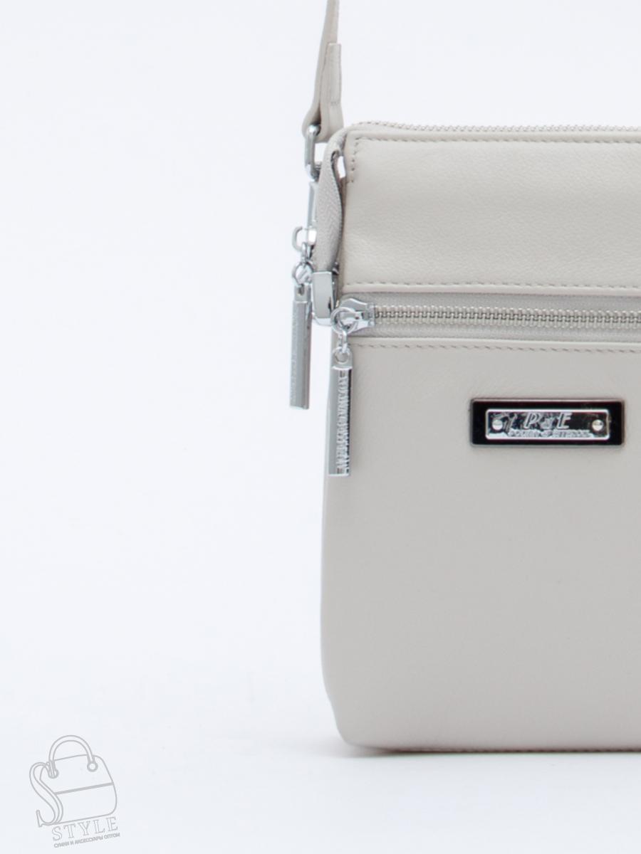 Сумка женская кожаная 0782CH l.gray Polina&Eiterou