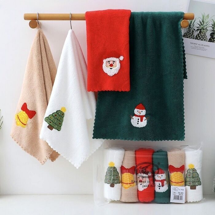 Полотенце из микрофибры с декором