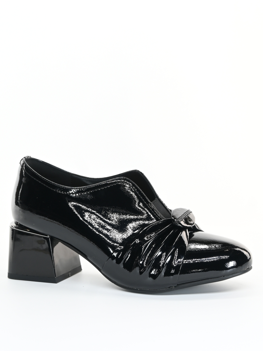 G1155 Туфли жен нат лак черн нат кож (37)