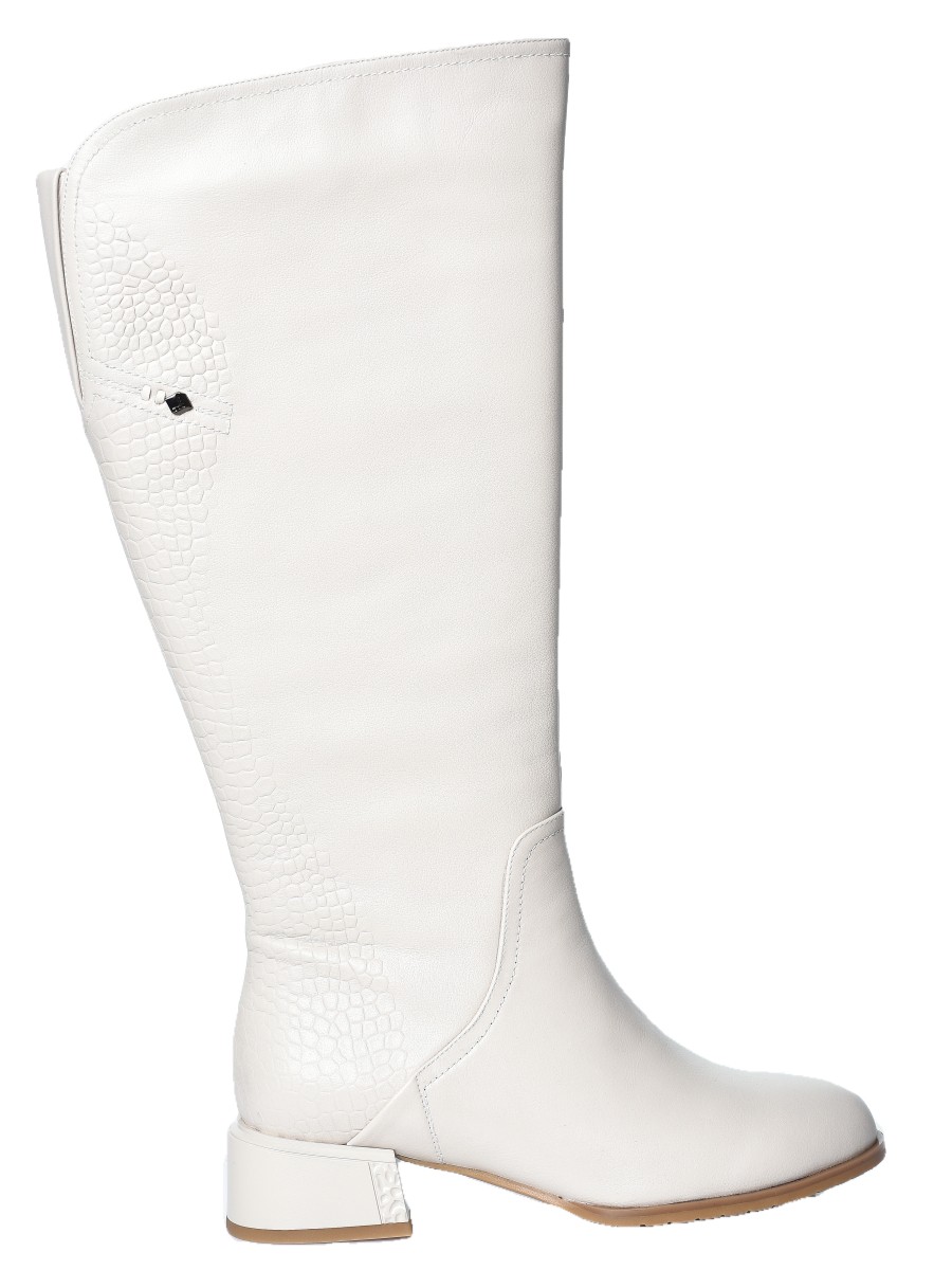 G764E Сапоги жен нат нат кож беж евромех (38)