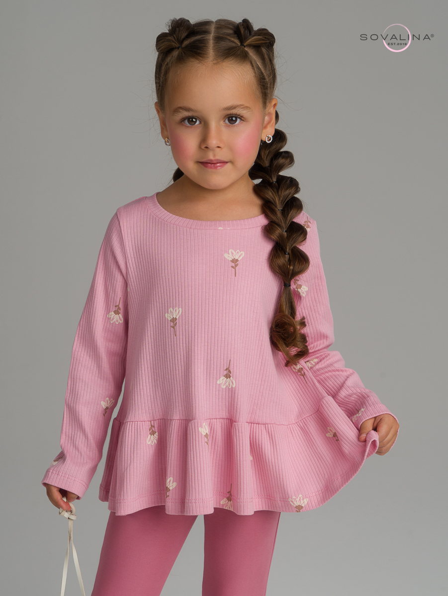 Костюм Алиса астра на пудре-сухая роза