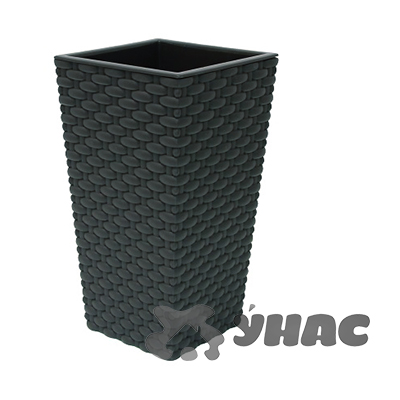 Кашпо РОТАНГ 198*198*360 4,9л корич М3086 (10)