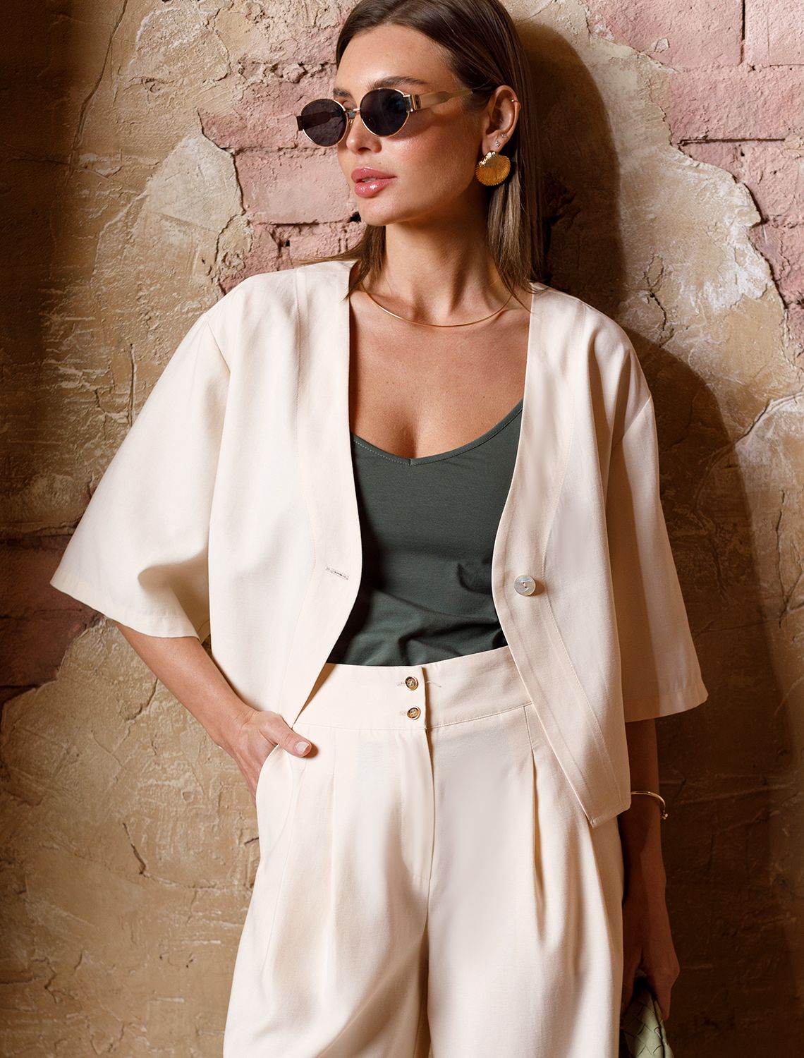 Блузка из плотного лиоцелла