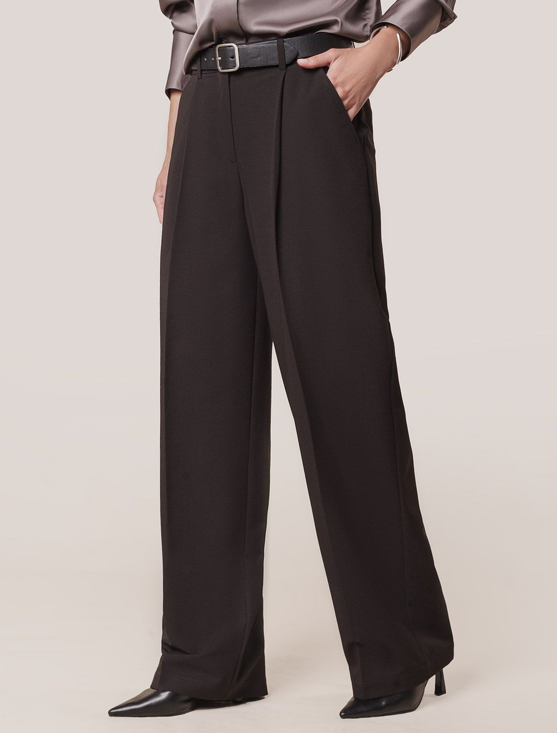 Брюки-палаццо из поливискозы