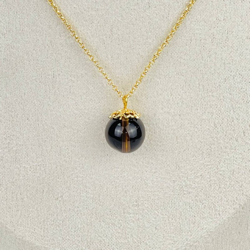 Радуга Самоцветов Кулон на цепочке из Раухтопаза