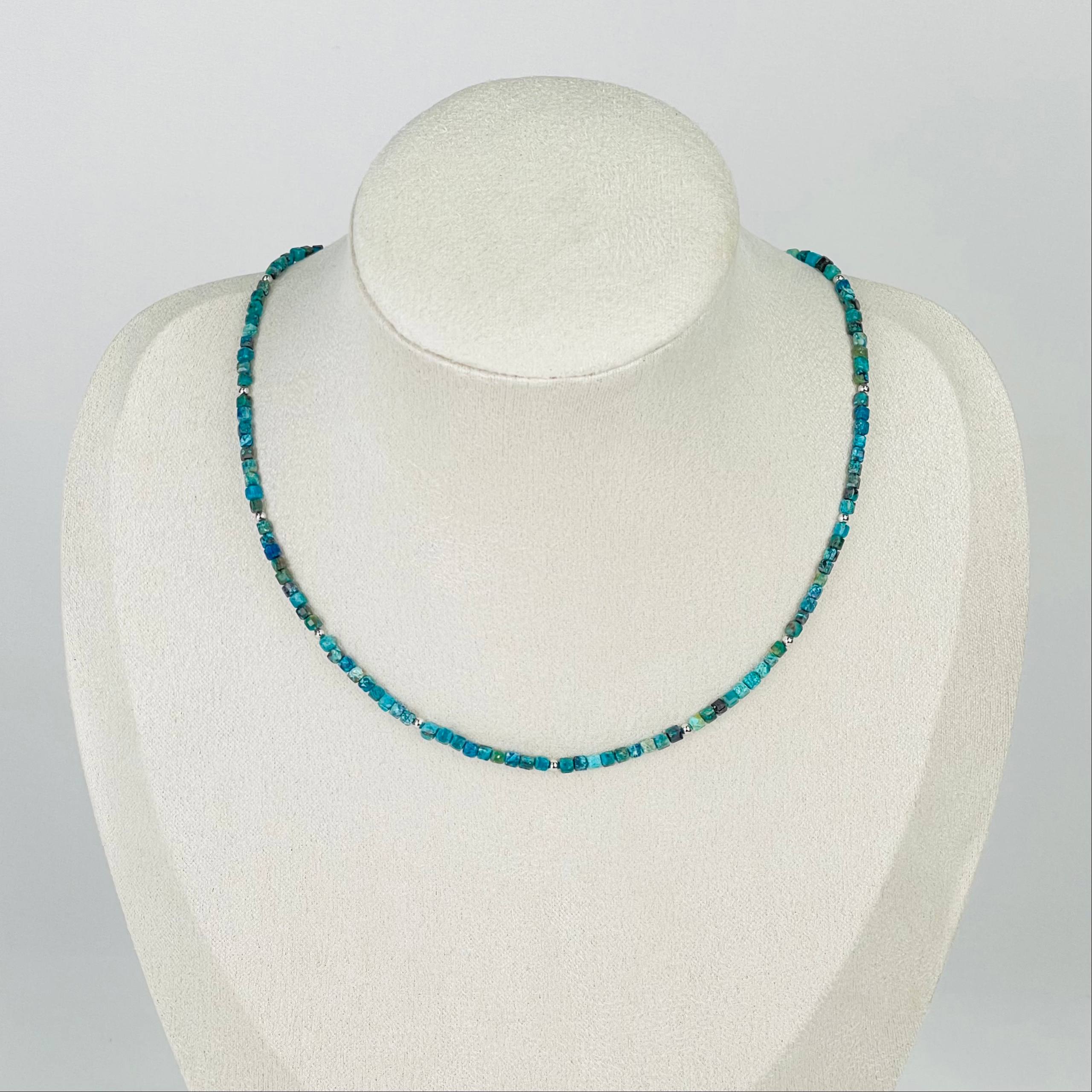 Радуга Самоцветов Колье из Хризоколлы