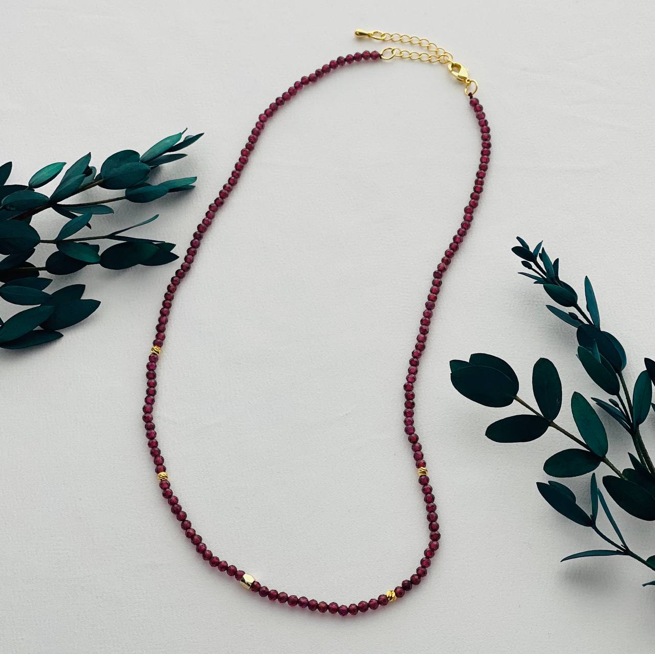 Радуга Самоцветов Колье из Граната (Альмандин)