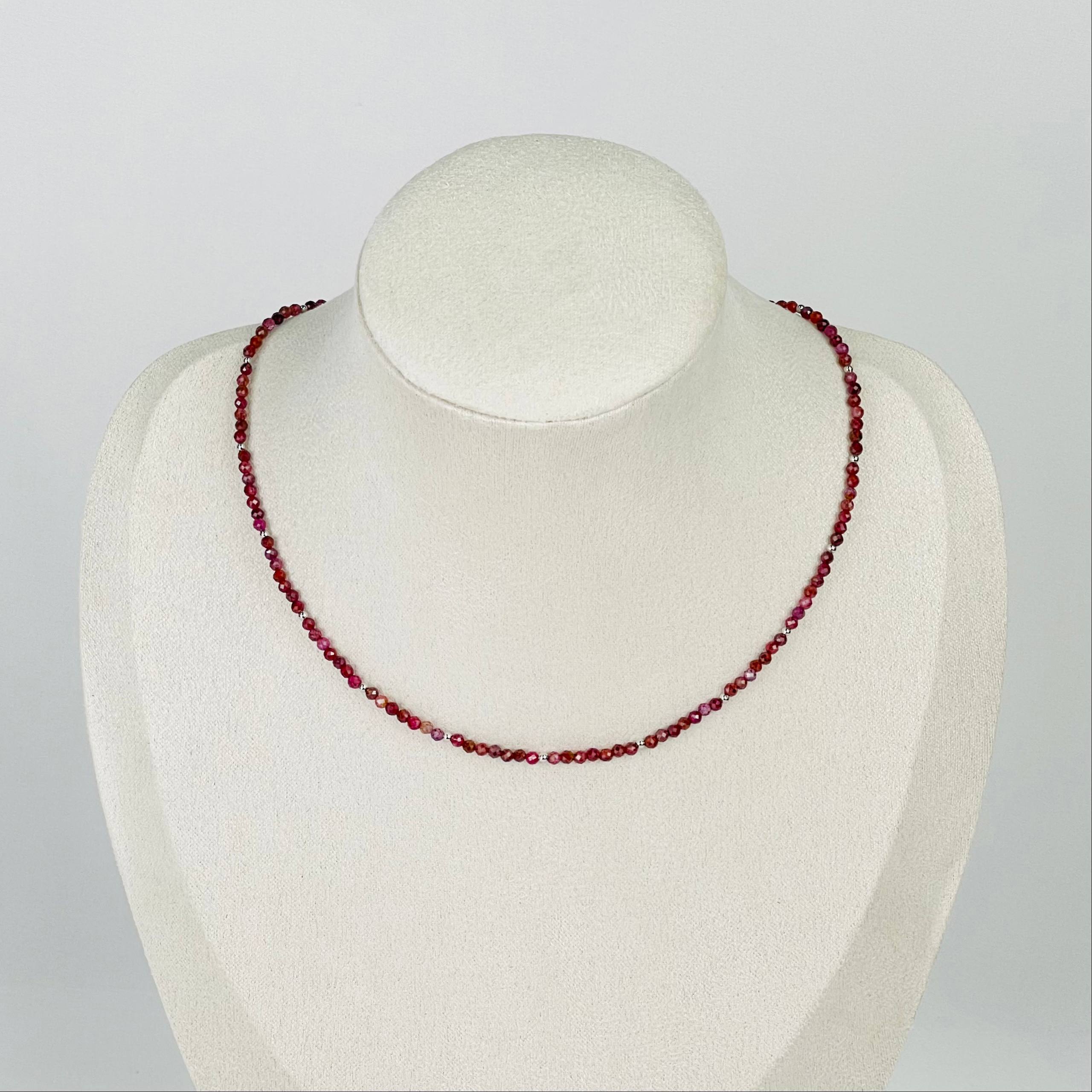 Радуга Самоцветов Чокер из Корунда (Рубин)