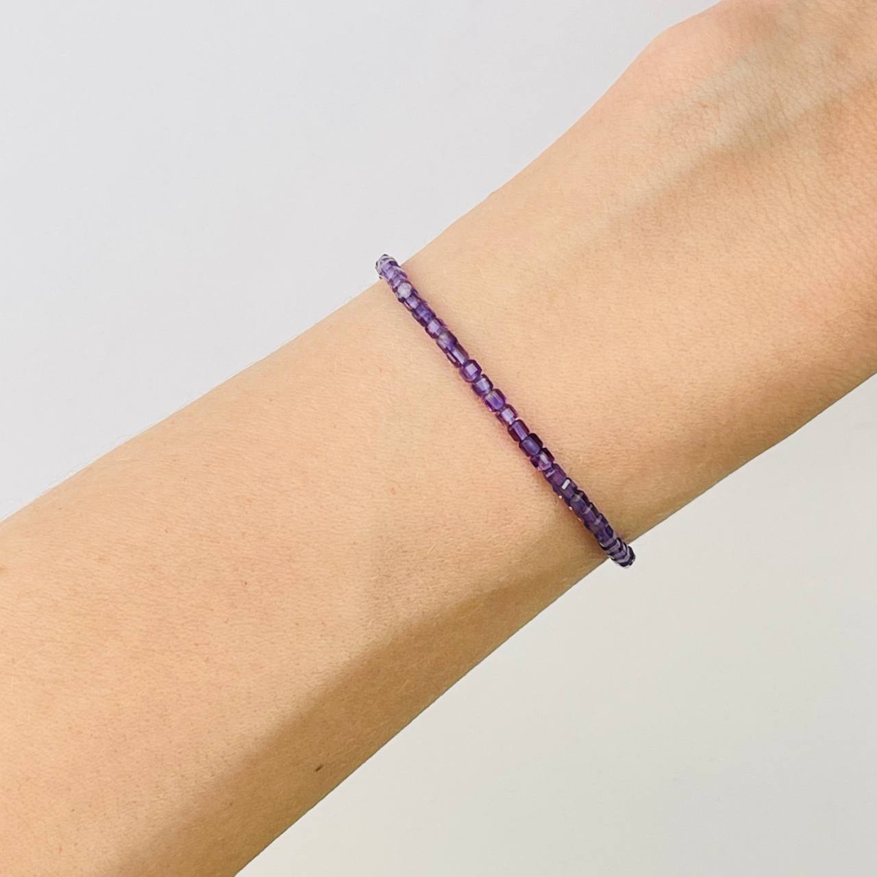 Радуга Самоцветов Браслет из Аметиста (градиент)