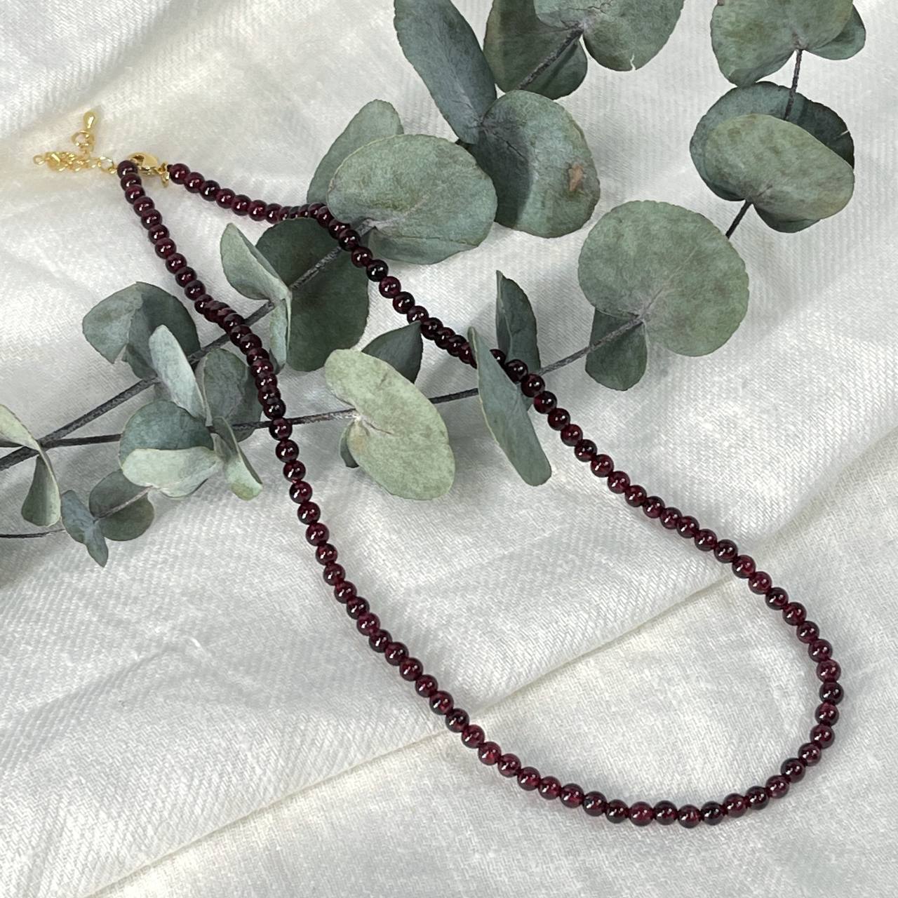 Радуга Самоцветов Колье из Граната (Пироп)