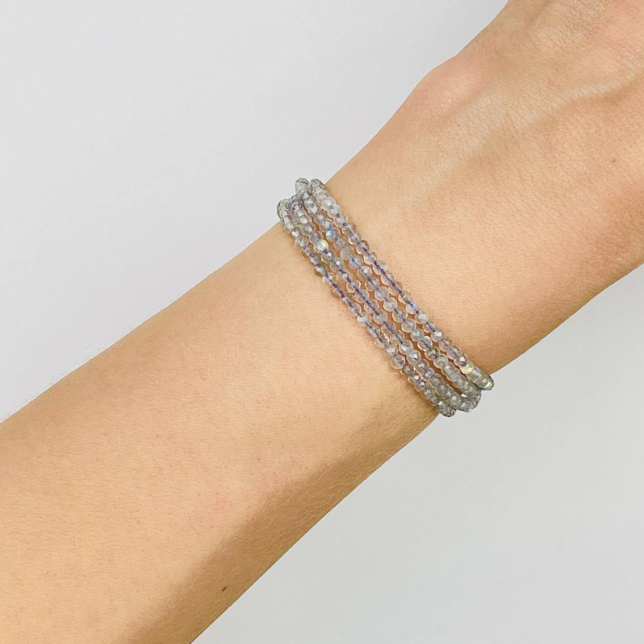 Радуга Самоцветов Украшение- трансформер (колье/браслет) из Лабрадора