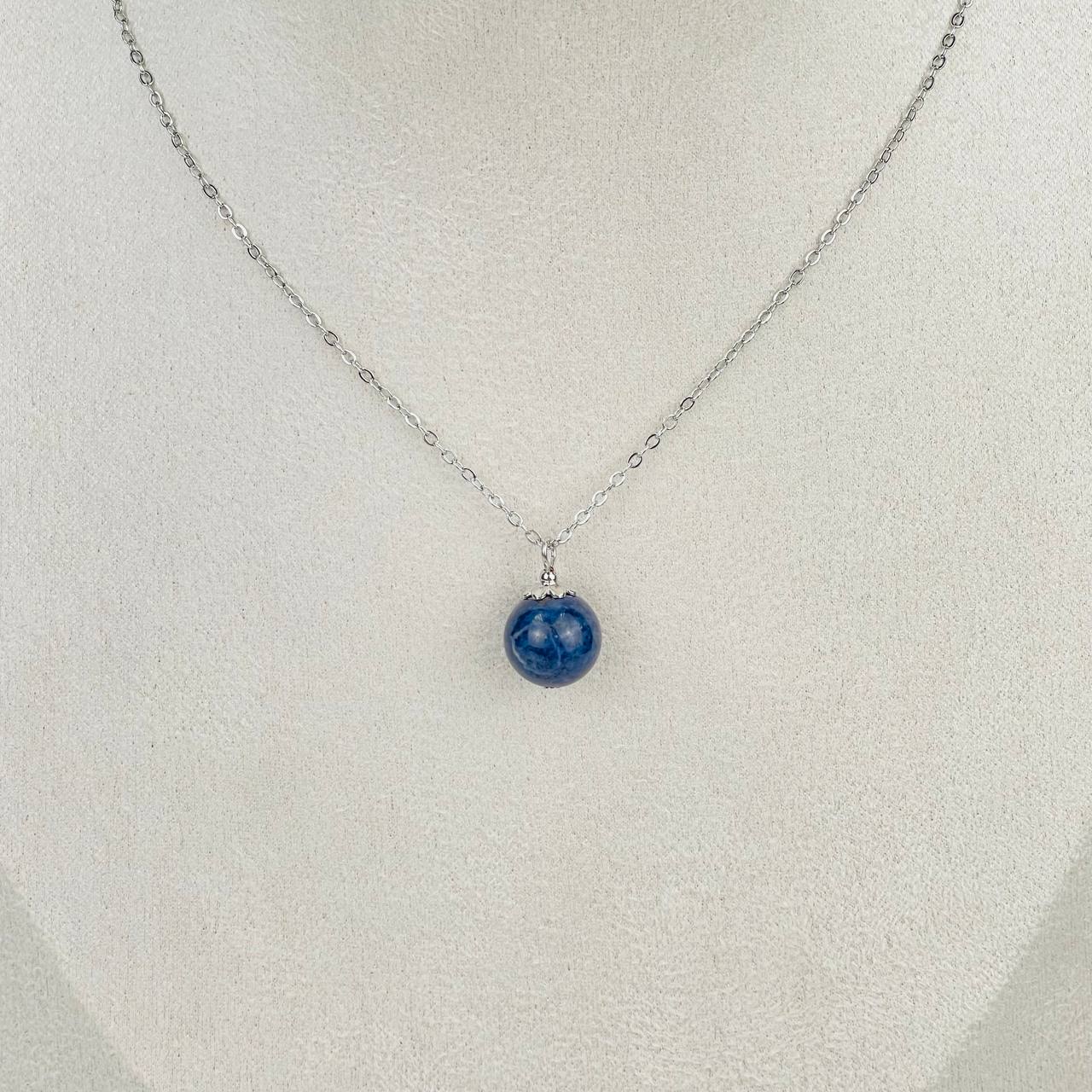 Радуга Самоцветов Кулон на цепочке из Сапфира