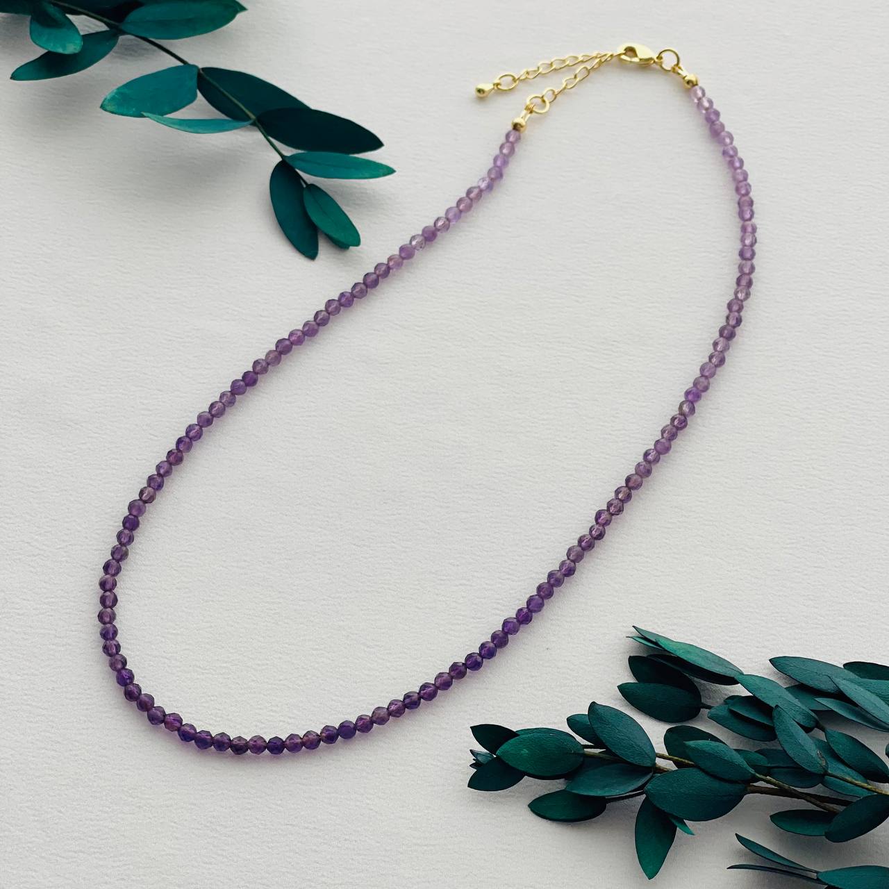 Радуга Самоцветов Колье из Аметиста (градиент)