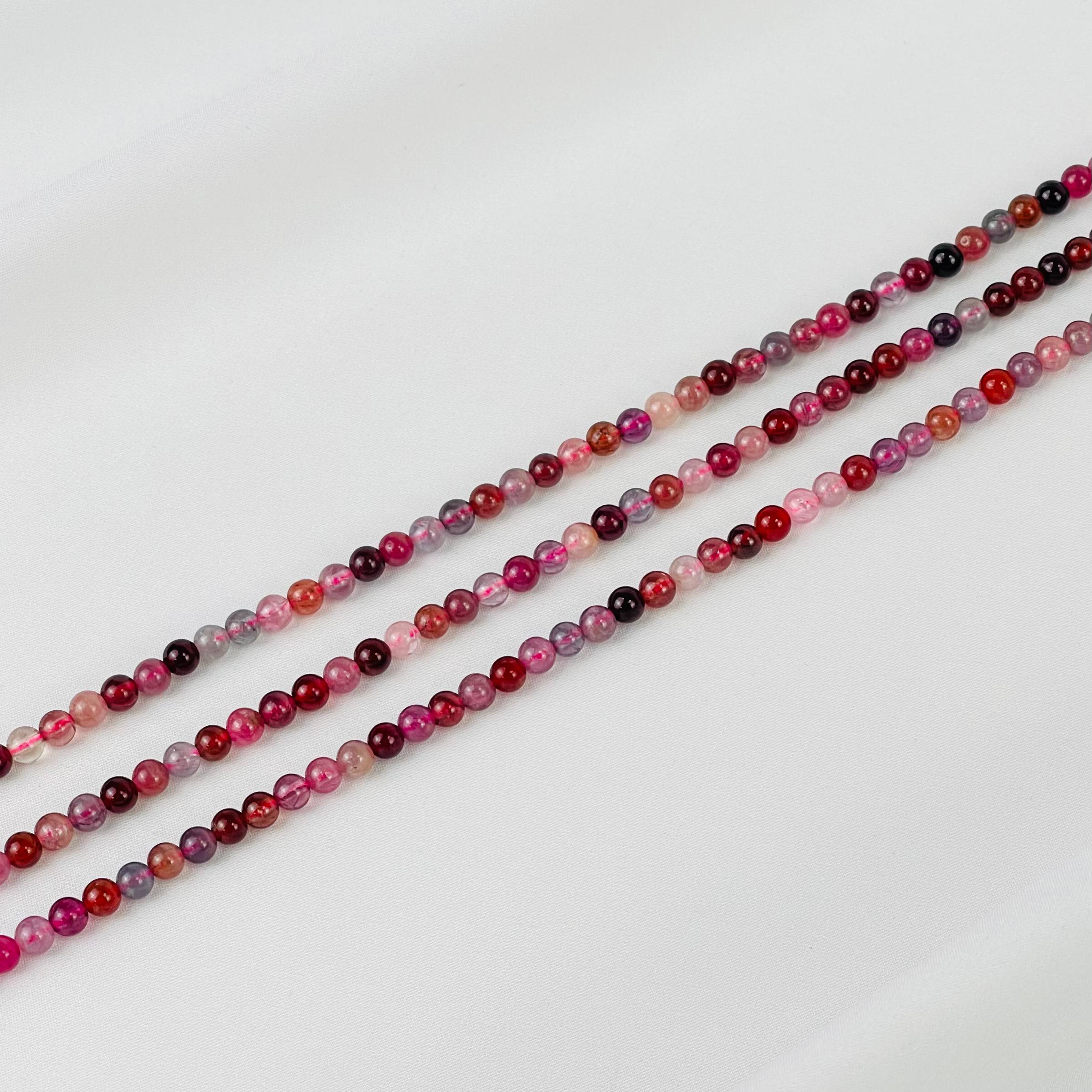 Радуга Самоцветов Бусины для украшений из Шпинели микс (86 бусин)